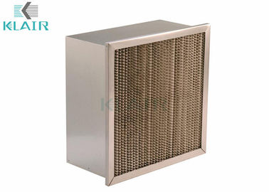 Ashrae Merv 14 فلتر الهواء درجة حرارة عالية مع سلسلة رأس واحد